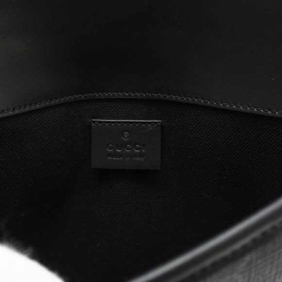 GUCCI GG Supreme PVC and Leather Body Bag 598113, available in black, gray, n... - Picture 10 of 11